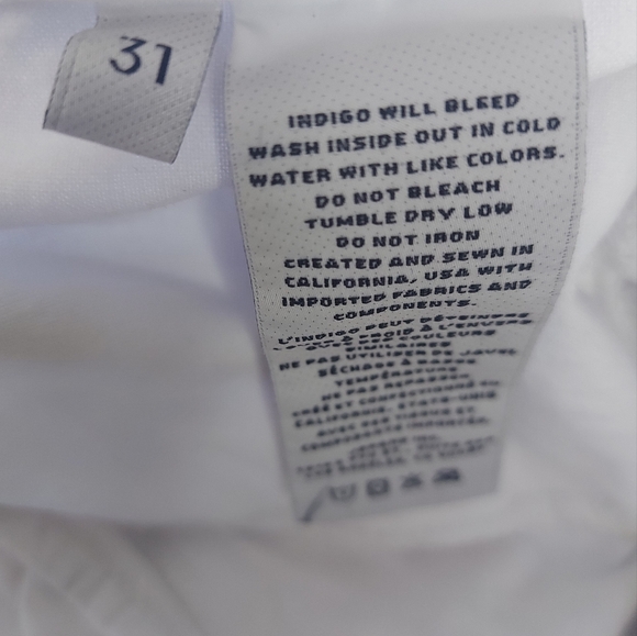 J Brand Joan High Rise Wide Leg Jean in White Size 31 - Picture 11 of 13